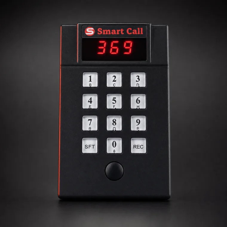 Smart Call wireless keypad transmitter on the line